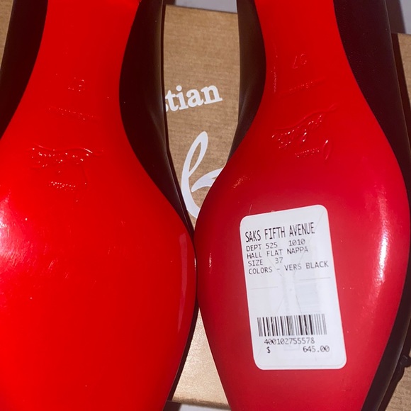 *Auth* Christian Louboutin Hall Flat Napa Flat - Picture 6 of 12